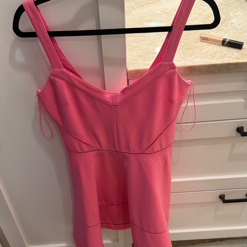 Elizabeth and James Pink dress